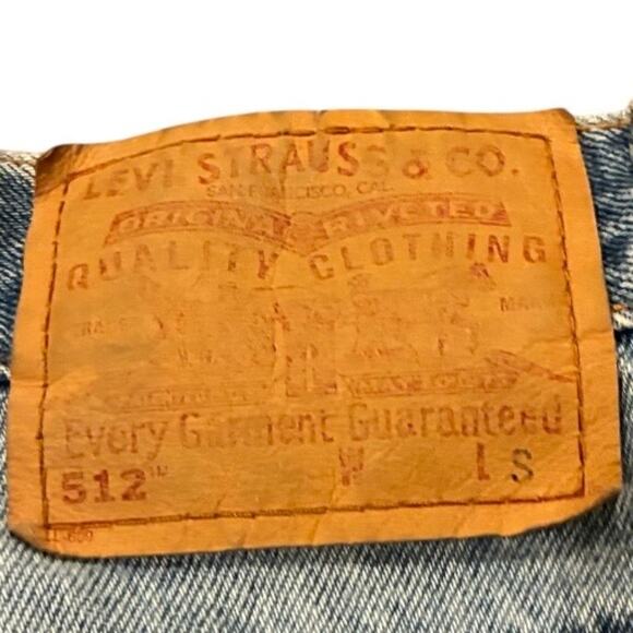 Vintage Levi's 512 Slim Fit Straight Leg Light Blue Jeans Size 8 Regular - Picture 3 of 4